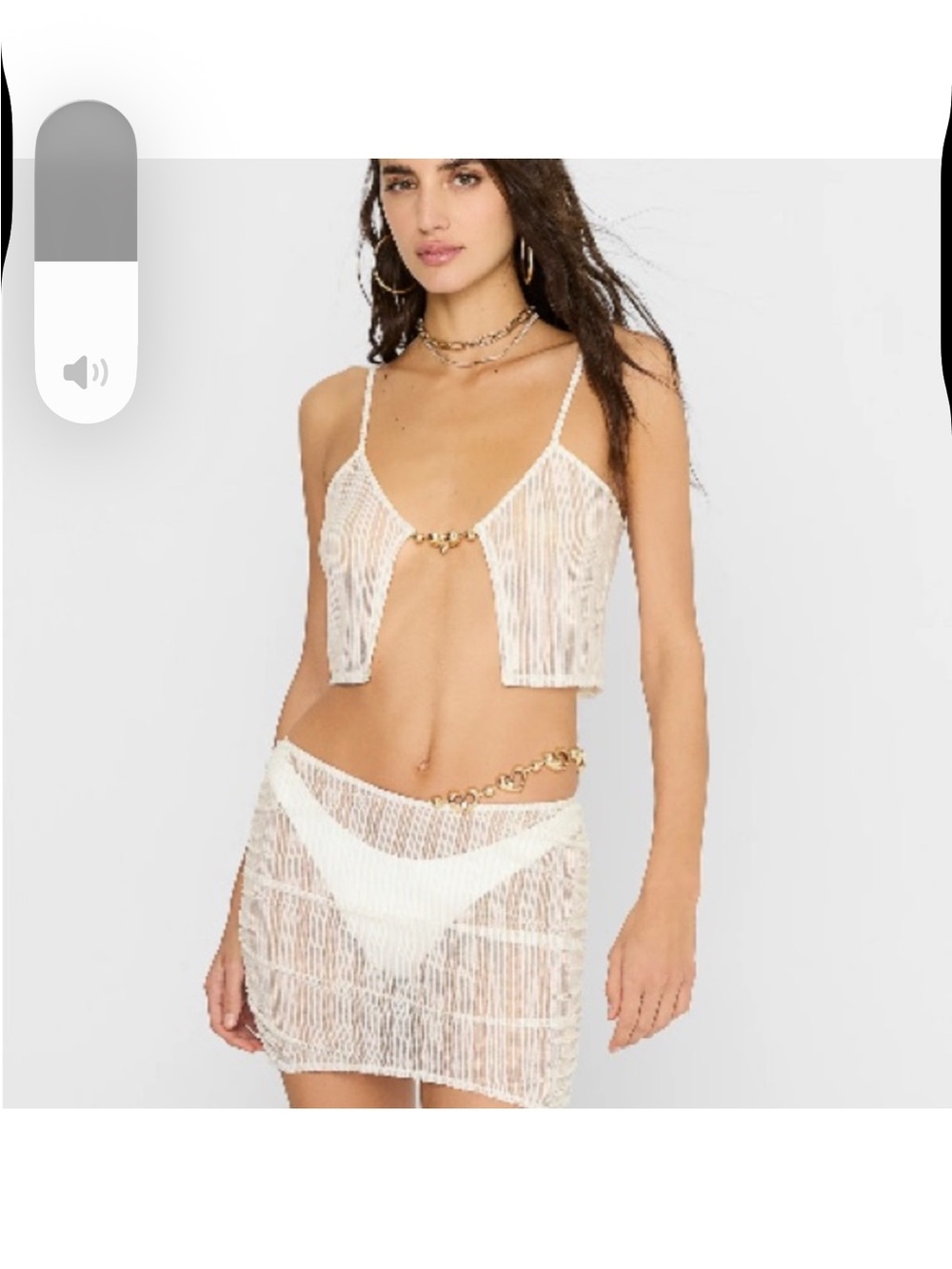 New beach bunny crop top
